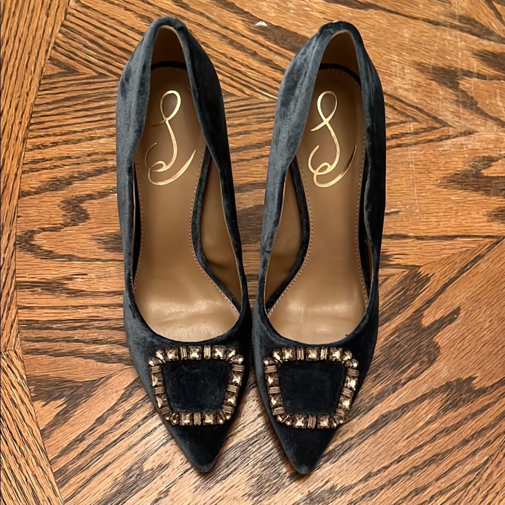 Sam Edelman Elegant Blue Velvet Women's Shoes